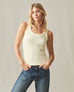 Women's Rib Tank - Almond Oil
